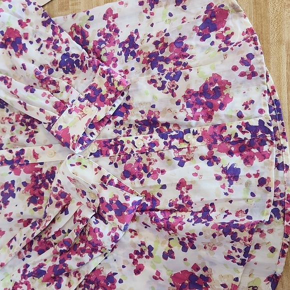 COLDWATER CREEK Savannah Floral No Iron Shirt, size XS - Picture 5 of 11